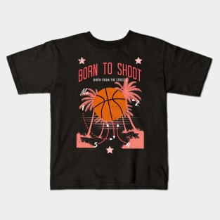 Basketball Lady born to shoot playbook 04 Kids T-Shirt